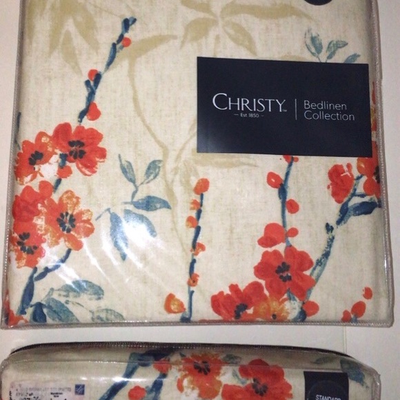 Christy Kyoto Full/Double Duvet Cover + 2 Shams 230TC New In Package $239 Value - Picture 3 of 14